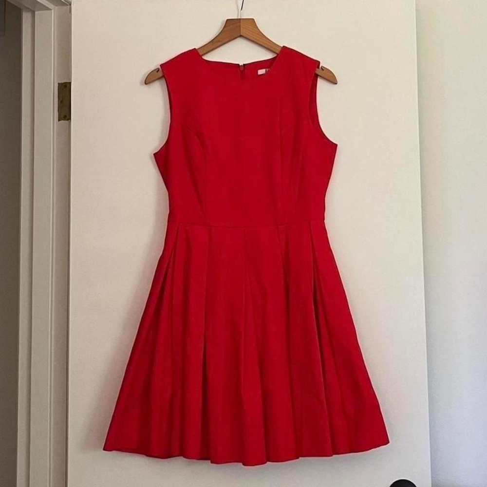 Holiday Cherry Red Fit & Flare Dress ❤️